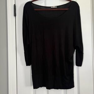 Black 3/4 Sleeve Top